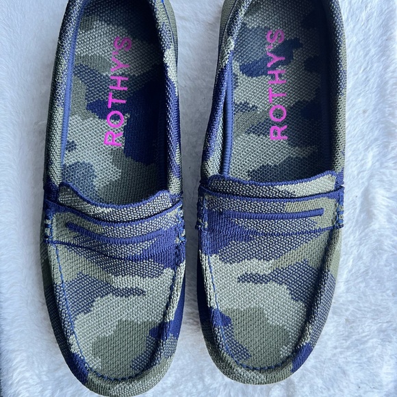 Rothy’s The Driver Loafers Spruce Camo Women’s 8 - Picture 1 of 5
